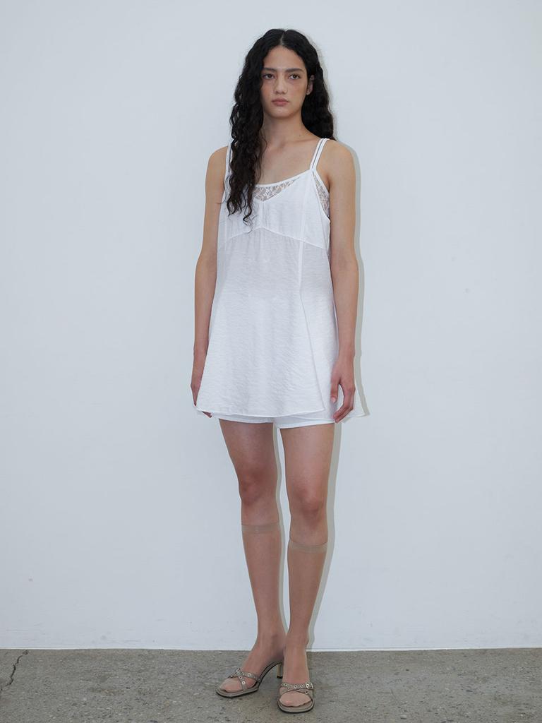 Text Room Mira Flare Dress White