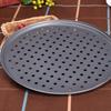 Pizza Pan Punched Pizza Pan 24.5cm/28cm/32cm Size Carbon Steel
