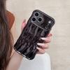 Fashion 3D Electroplated Water Ripple Stripe Phone Case For iPhone 17 Air 16 15 14 13 Pro Max  Wavy Shockproof Soft Cover