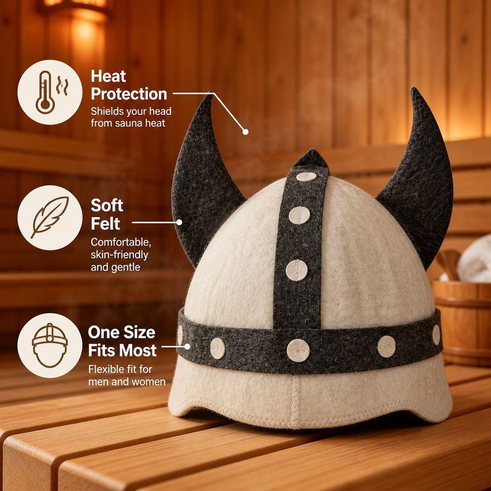 Heat Resistant Wool Felt Sauna Hat Wool Felt Material Sauna Hat Russian Banya Cap For Sauna