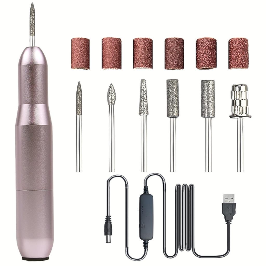 Electric Nail Drill Machine Portable Smart Pen Style Nail File for Manicure Pedicure Dead Skin Removal Nail Salon Tool