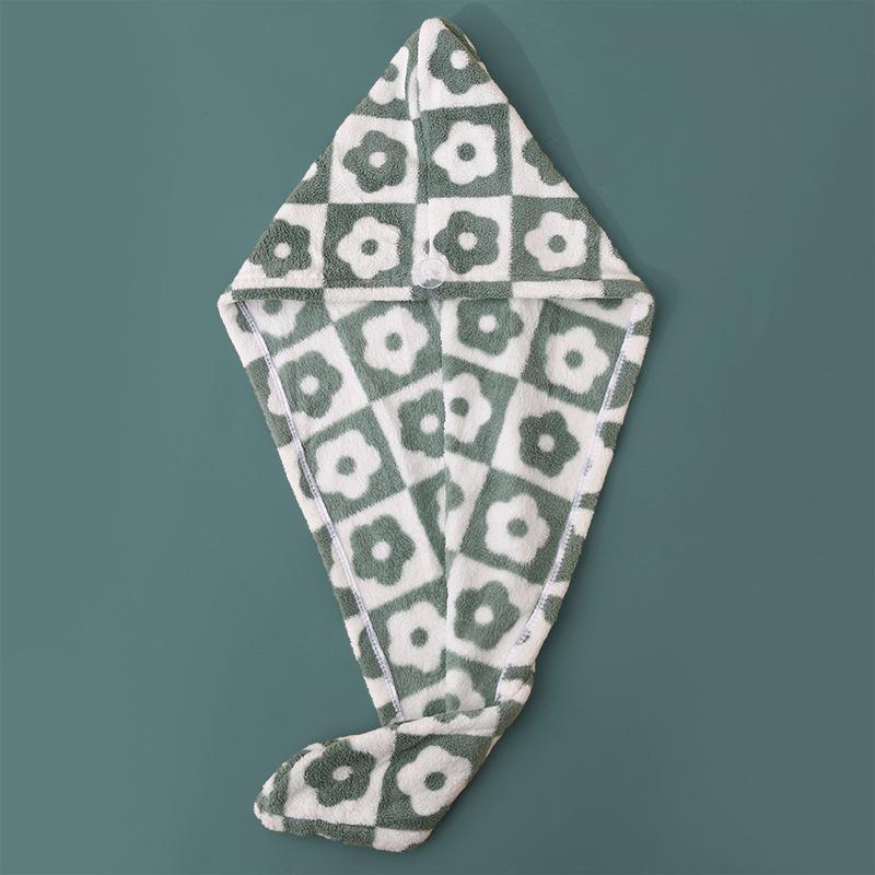 Microfiber Coral Fleece Quick-Dry Hair Wrap Towel