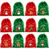Kerst Fluwelen Zak Kerst Cadeauzak Kerst Snoepzak Kerst Creatieve Grote Trekkoord Snoepzak Cadeau Verpakkingszak