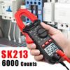SK213 Digital Meter 600A Clamp Multimeter with 25mm Large Jaw Opening for Home Circuit Testing No Battery Included
