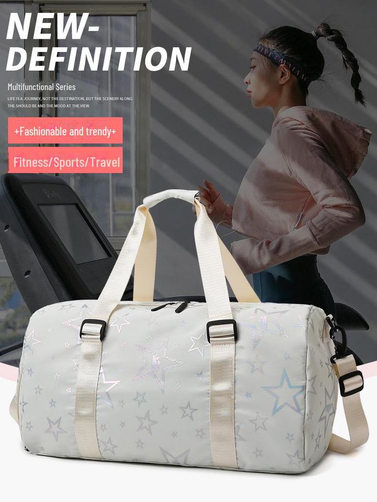 Spacious Travel Bag with Shoe Compartment and Wet/Dry Separation, Hand-Carry Sports & Leisure Design.