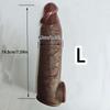Realistic Silicone Penis Sleeve Set with Ring, Lifelike Texture, Soft & Durable Material, Reusable Male Adult Toy, Intimate Accessory