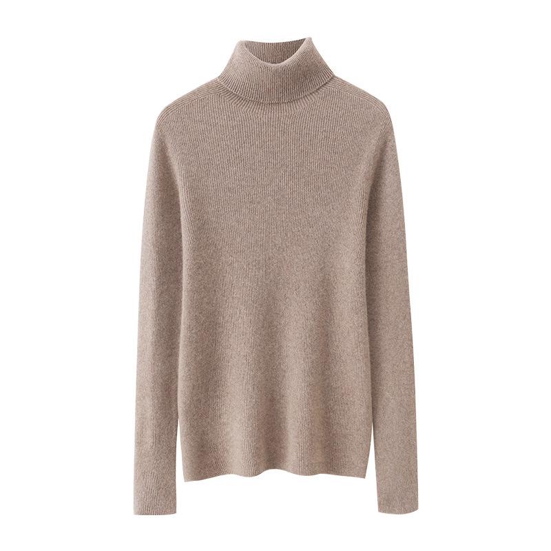 Lekasha Women's Autumn/Winter Striped Cashmere Knit Sweater.