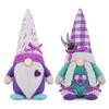 Summer Lavender Heart Faceless Doll - Cute Cross-Border Window Display Decoration