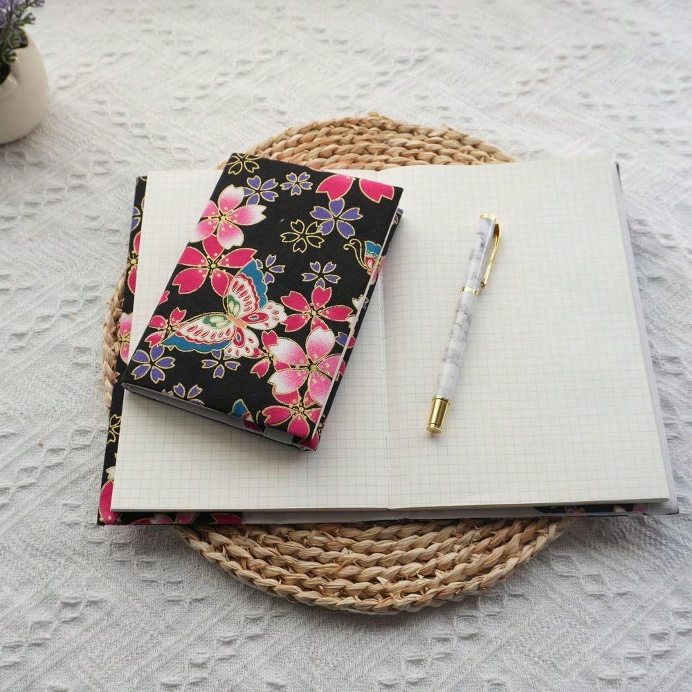 1PC A5 A6 Weeks Sakura Cloth Book Cover Planner Case Cover Protective Shell Journal Cover Protector Office Stationery Supplies Weeks