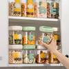 Food-Grade Airtight Storage Jars - Press-to-Seal Plastic Containers for Grains, Flour, Snacks, Multi-Purpose Food Canisters