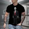 Summer Fashion Men's Skull Printed T-Shirts Breathable Short Sleeve Tee Crew O-Neck Men's Clothing Vintage Comfort Y2k Women's Clothes