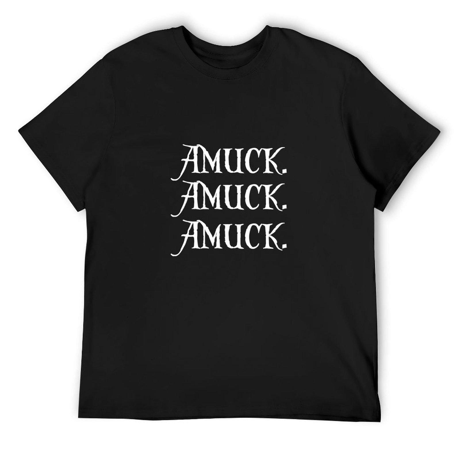 

Amuck. Classic T-Shirt tees anime figures black t-shirts for men 4XL