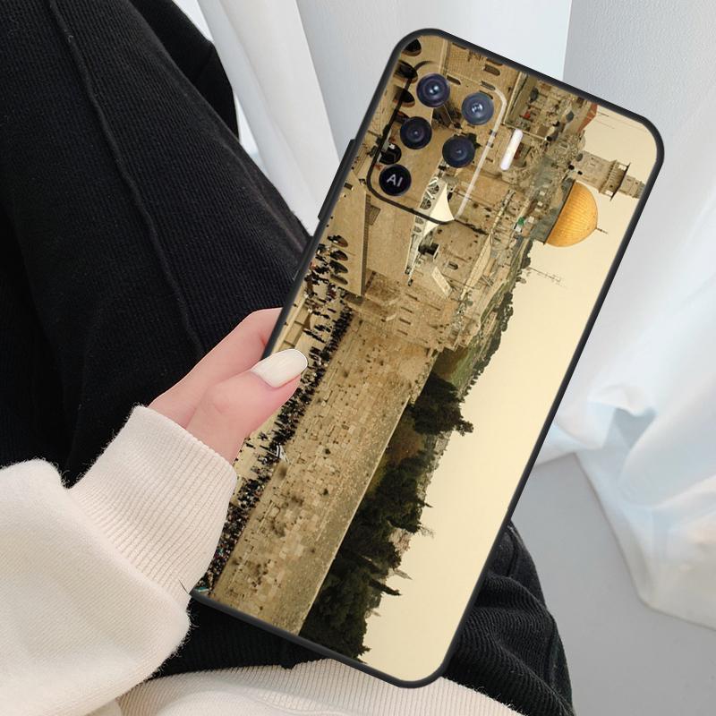 Jerusalem Western Wailing Wall Case For Oppo A96 A76 A16 A60 A98 A58 A78 A18 A38 A80 A40 A77 A57 A17 A74 A54 A94 A15 A5 Pro
