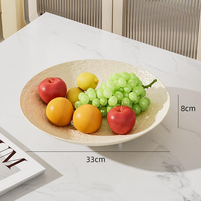 A Forgotten Living Room Fruit Candy Snacks Transparent Storage Plate Large Capacity High-End Fruit Plate Home