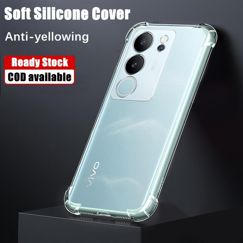 For Vivo V29 V 29 5G V2250 Deksel Anti-fall Myk TPU Silikon Deksel Støtsikker gjennomsiktig Telefon Deksel Bakdeksel