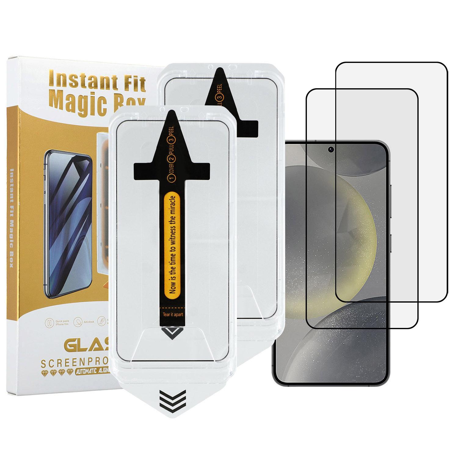 

2Pcs For Samsung Galaxy S25+/S24+ Screen Protector HD Clear High Aluminium Silicon Glass Film (Fingerprint Unlock) Type A