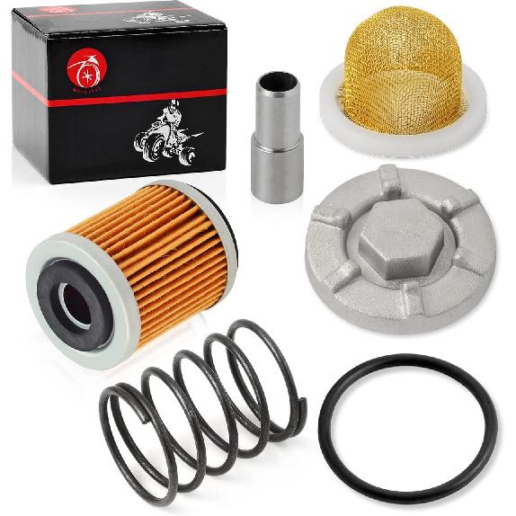 Oil Drain Plug & OIL FILTER + OIL STRAINER + Spring For YAMAHA Raptor 350 Warrior 350 Big Bear 350 400 Wolverine 350 Moto 4 YFM350ER