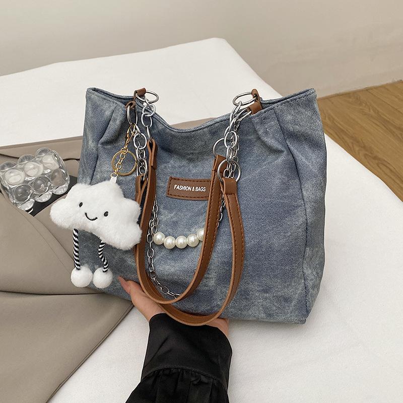 New Versatile Casual College Student Class Bag, Women's Casual Large Capacity Bag, Fashiable Commuting One Shoulder Tote Bags