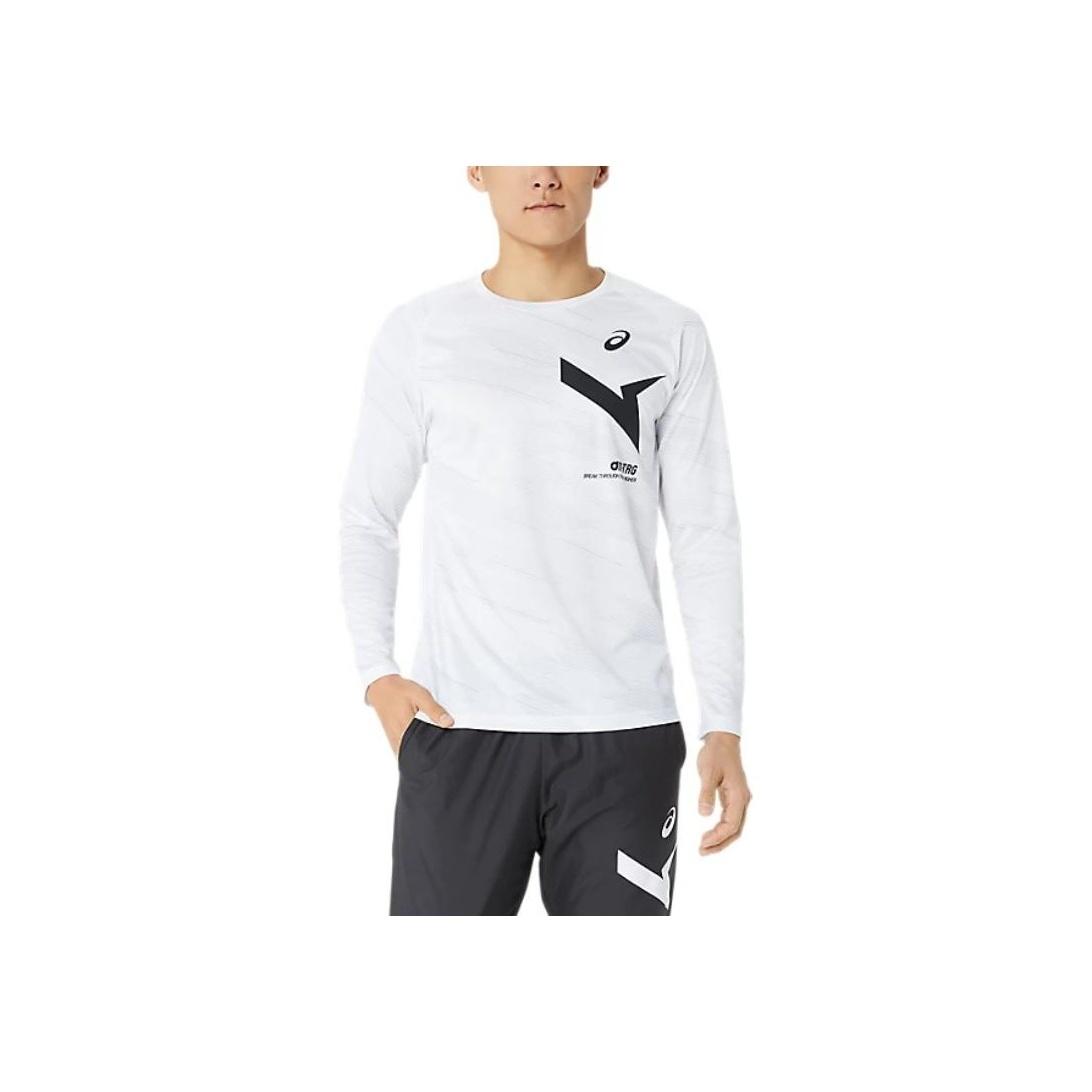 

Asics Aim-Trg Dry Sweat-Wicking Quick-Dry Round Neck Long Sleeve T-Shirt Unisex Tops Bright-White 2031E716-100 M
