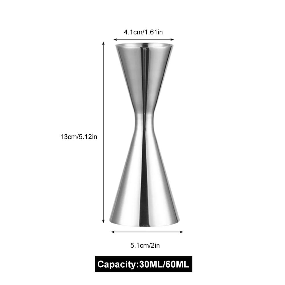 Bartender specific stainless steel measuring set, cocktail set with double heads 1/2 ounce, suitable for family parties, clubs