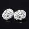 Cellacity Oval White Moissanite 3A Bare Stone Necklace Ring Earrings With Stone Through GRA Certificate Gift