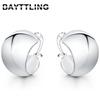 High Quality 925 Sterling Silver 20MM Fine Ball Hoop Earrings For Women Wedding Charm Earrings Wife Birthday Gift Jewelry