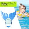 Pratica di nuoto con pinne da sirena Costumi da bagno con coda di sirena regolabili con pinne da sirena Aiuto per l'allenamento del nuoto Attrezzatura da nuoto leggera per bambini