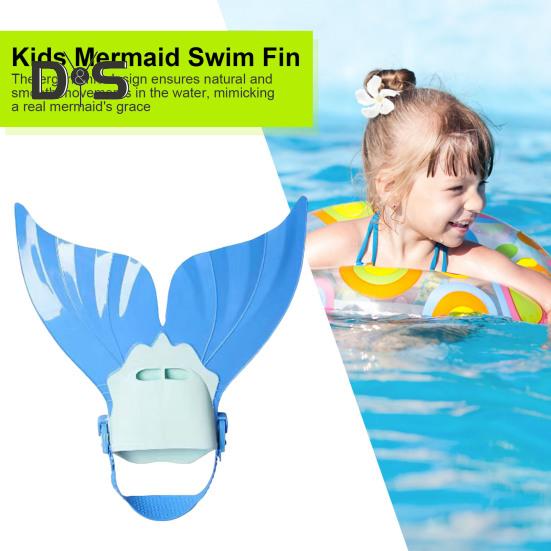 Pratica di nuoto con pinne da sirena Costumi da bagno con coda di sirena regolabili con pinne da sirena Aiuto per l'allenamento del nuoto Attrezzatura da nuoto leggera per bambini