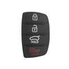 1-5 szt. Zamienna gumowa silikonowa podkładka z 4 przyciskami do samochodu Hyundai Tucson Santa fe / ix45 Sonata i40 Zdalny naprawa samochodu Obudowa kluczyka