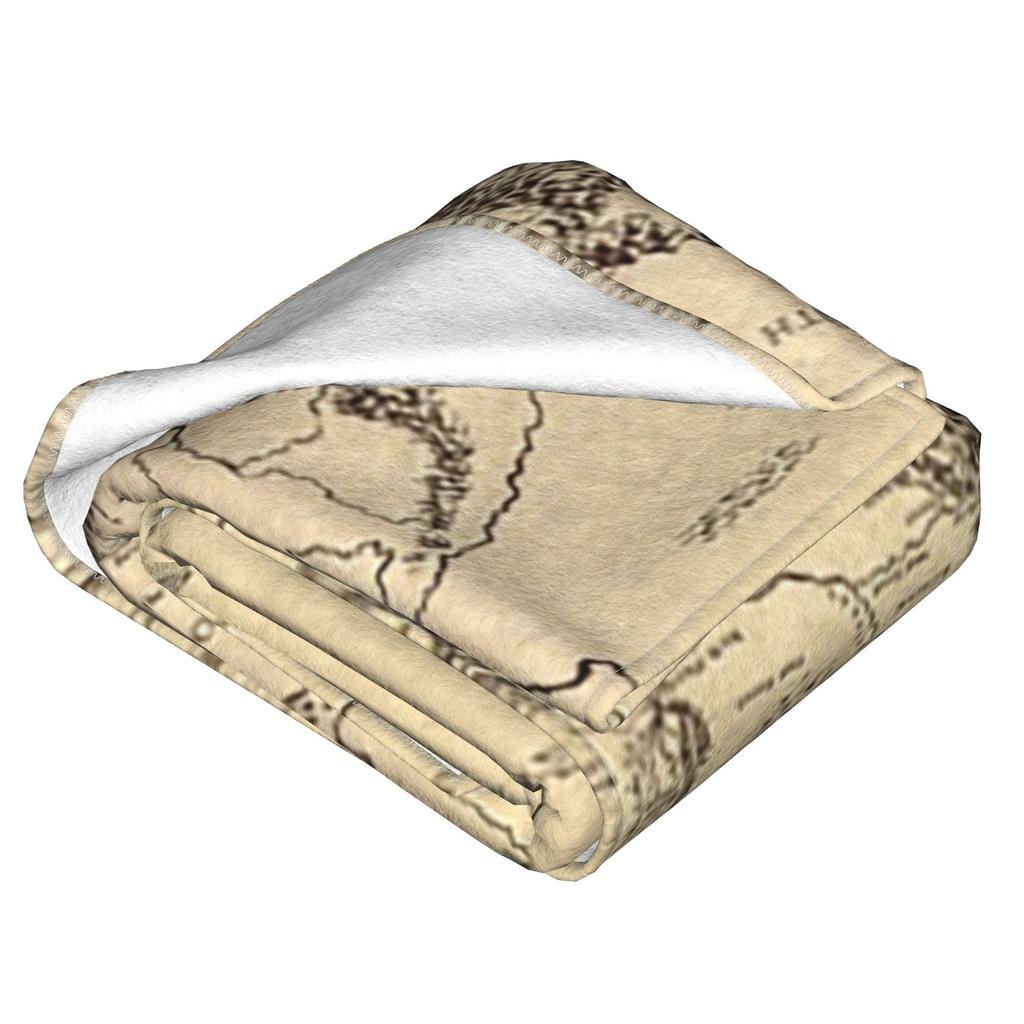 Middle Earth Map Blanket Warm Fleece Sofa Throw Blanket for Couch Bedding Office Throws Bedspread Quilt