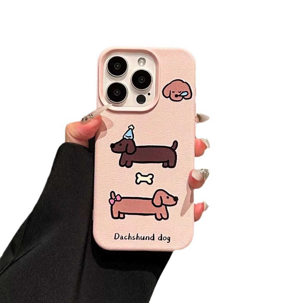 Bubble Puppy for IPhone16promax Phone Case15pro for Apple17 Cute13 Pink12/11