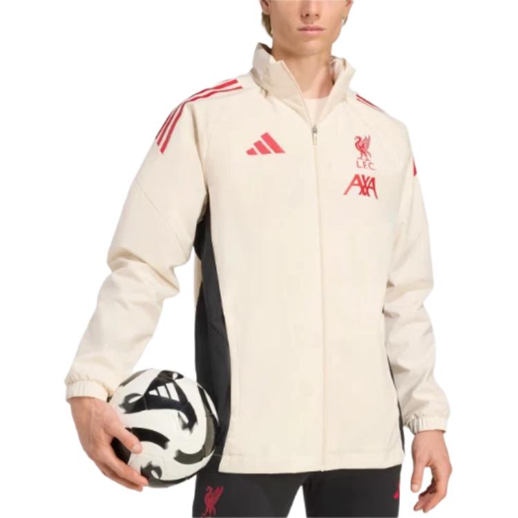 Adidas Striped Hooded Zip-Up Long Sleeve Jacket Men Jacket JV6554
