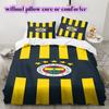 Calcio Fenerbahçe S.K Fantasia Set Copripiumino Trapuntato Copripiumino Federa Decorazione per la Casa Regalo di Compleanno (1 * copripiumino + 2 * federa, senza nucleo)