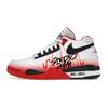 Flight Legacy Cushioning, Wear Resistant Mid Top Vintage Basketball Shoes Unisex Red White BQ4212-100(Team641-)
