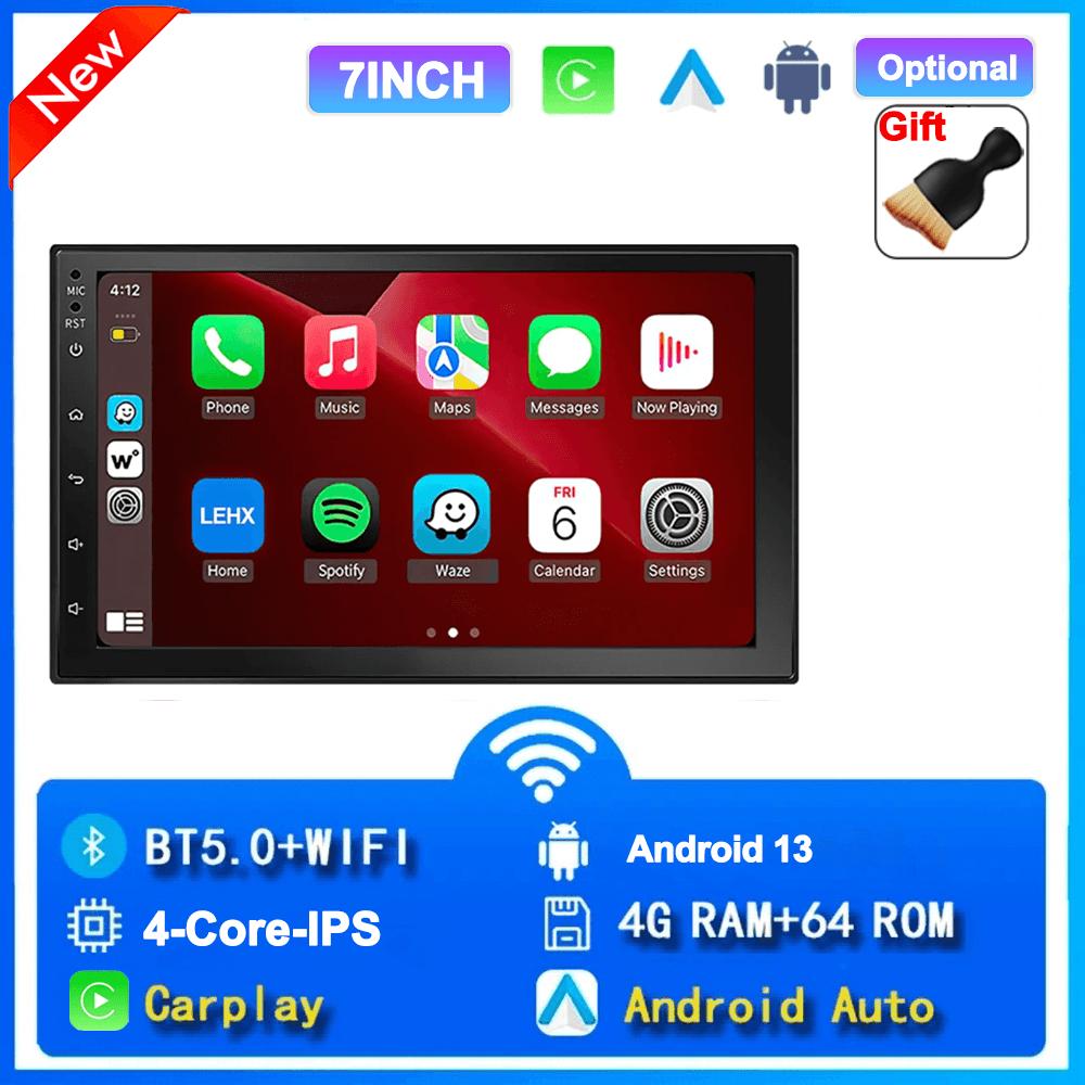 Universal 2 Din Android Car Radio Automotive Multimedia Wireless Carplay GPS Stereo For Volkswagen Nissan Hyundai Kia Toyota For