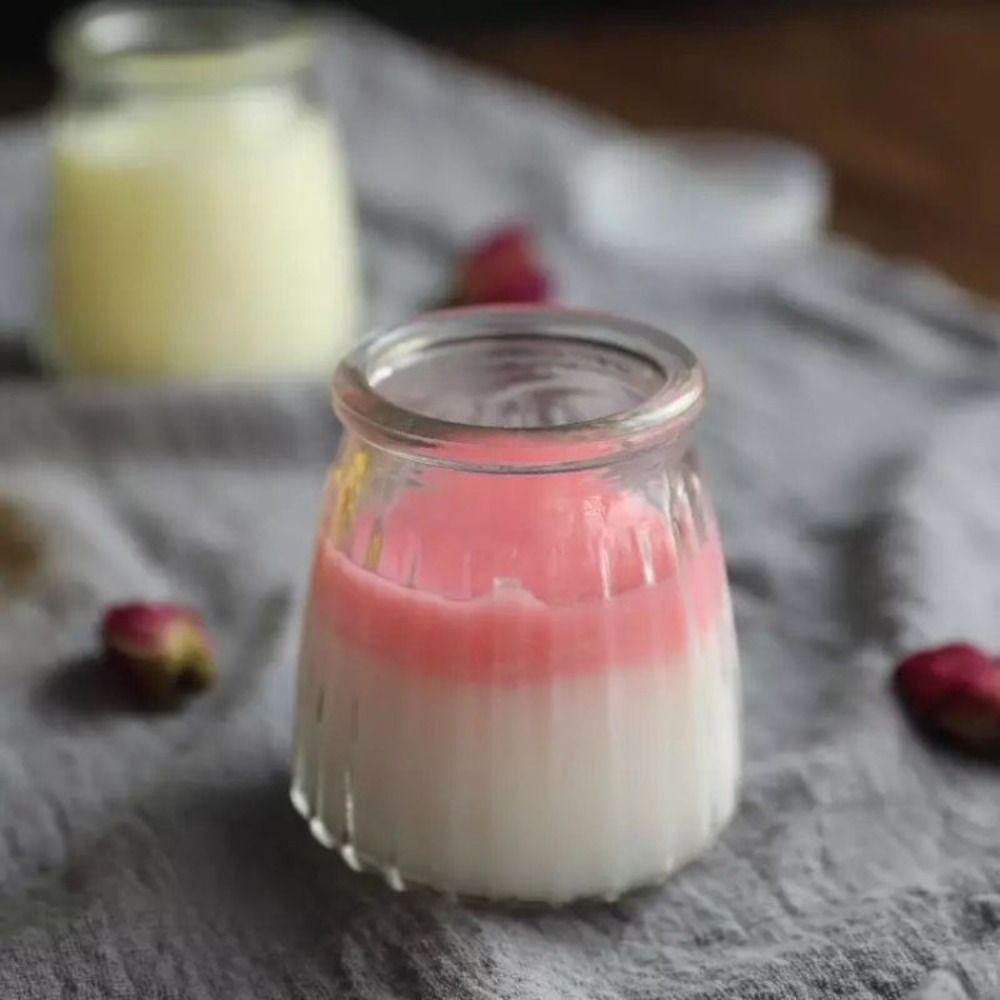 Mini Yogurt Bottle Glass Mousse Drinking Bottle Wishing Bottle Pudding Glass Jar Jelly