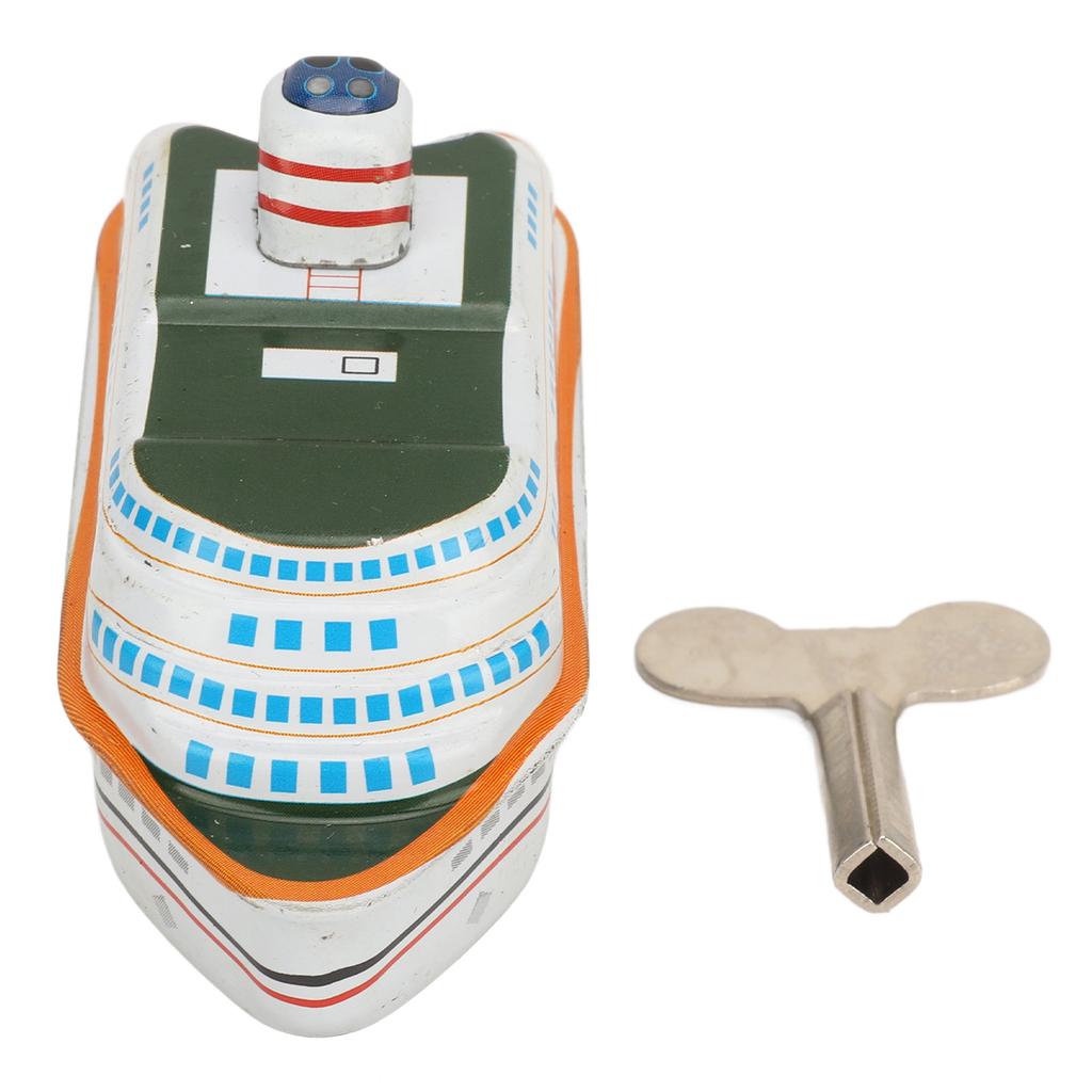 Cruise Ship Tin Toy Wind Up Toy Collection Crafts Personalized Gifts Creative Props Vintage Collectible Kids Gift