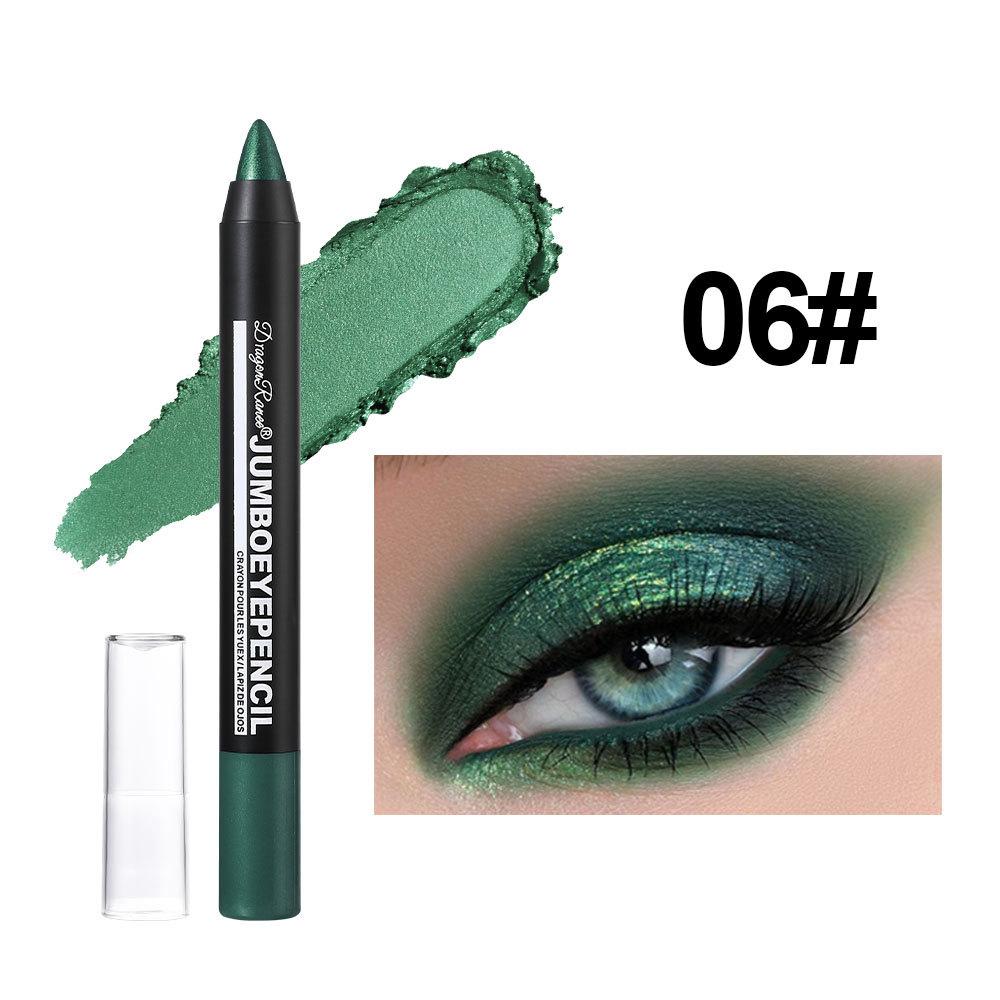 12 Colors Beauty Highlighter Eyeshadow Pencil Pen Eyeliner Pearlescent Long Lasting Silky Waterproof Pen Eyeshadow Stick Glitter Smooth Eyeshadow Pen
