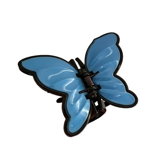 Hair Claw Stable Gripping Thick Spring Anti-Slip Tooth Comb Hair Clip Butterflies Shape Back Head Hair Clip