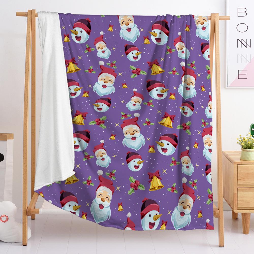 Christmas Blanket Flannel Blanket Gift Snowman Blanket Spring And Autumn