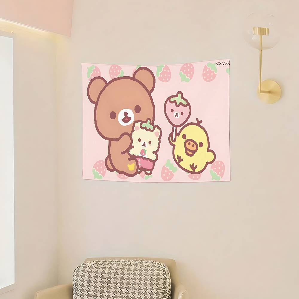 CartoonHRilakkumasKawaii Flags Room Decor Outdoor Decors Personalized Items Flags For Bedrooms Home Funny