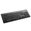 ELECOM Washable Wireless Keyboard Bluetooth Waterproof IPX5 Compatible Membrane Full Size with Numeric Keypad Antibacterial Black TK-WS03BMKBK