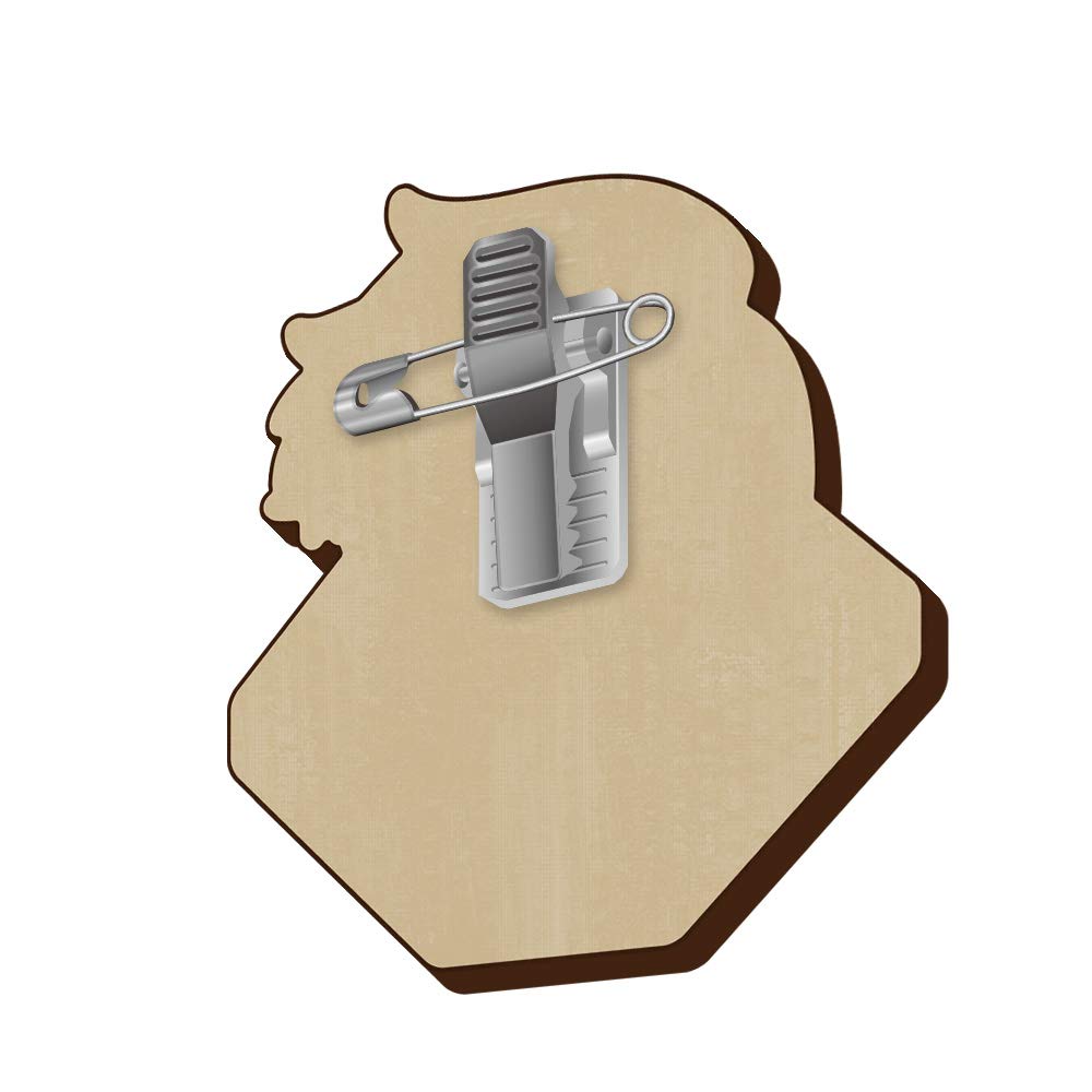 Azu Maker Golden Kamuy Wood Clip Safety by Ogata Hyakunosuke (with Pin)