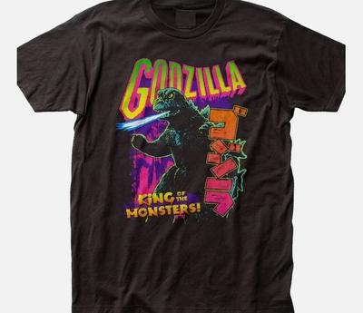 Godzilla King Of The Monsters Neon T-shirt Godzilla Shirts Voor Mannen Vrouwen Unisex T-shirt
