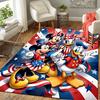 1pc Mickey Minnie Donalds Patriotic Adventure Carpet Rug for Bedroom Living Room Decor Sofa Home Game Area Rug Non-slip Floor Mat. DT7150168