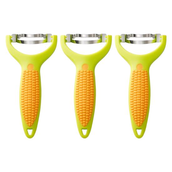 1/2/3/4 ks škrabka na kukuřici z nerezové oceli odstraňovač kukuřičných zrn ergonomická rukojeť oddělovač kukuřičných klasů efektivní oddělovač kukuřičných loupaček nástroj na loupání kukuřice