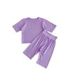 2024 Kids Summer Air-Con Pajama Set: High-Waist Modal Belly Protection for Boys and Girls
