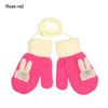 Thicken Mittens for Children Kids Mittens Winter Cute Knitted Gloves Toddler Warm Rope 1-6Years Boy Girl Baby Hand Gloves