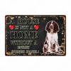 A House Is Not A Home Without A Dog Plaque, Vintage Metal Tin Signs, Bar, Cafe, Home Decor, Springer Spaniel, Wall Art Poster