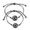 Luminous Braided Rope Couple Bracelets for Lovers Sun Moon Butterfly Glow In the Dark Chains Noctilucent Jewelry Gift